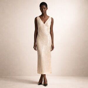 Massimo Dutti  Sequinned Dress Size S